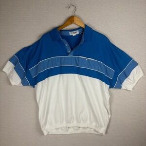 Vtg CC‎ Sport Polo Mens XXLT Short Sleeve Retro Normcore Golf Made in Korea